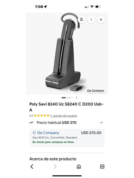 Other - Poly Savi 8240 UC S8240 C D200 USB Headset